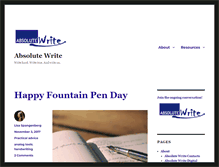 Tablet Screenshot of absolutewrite.com